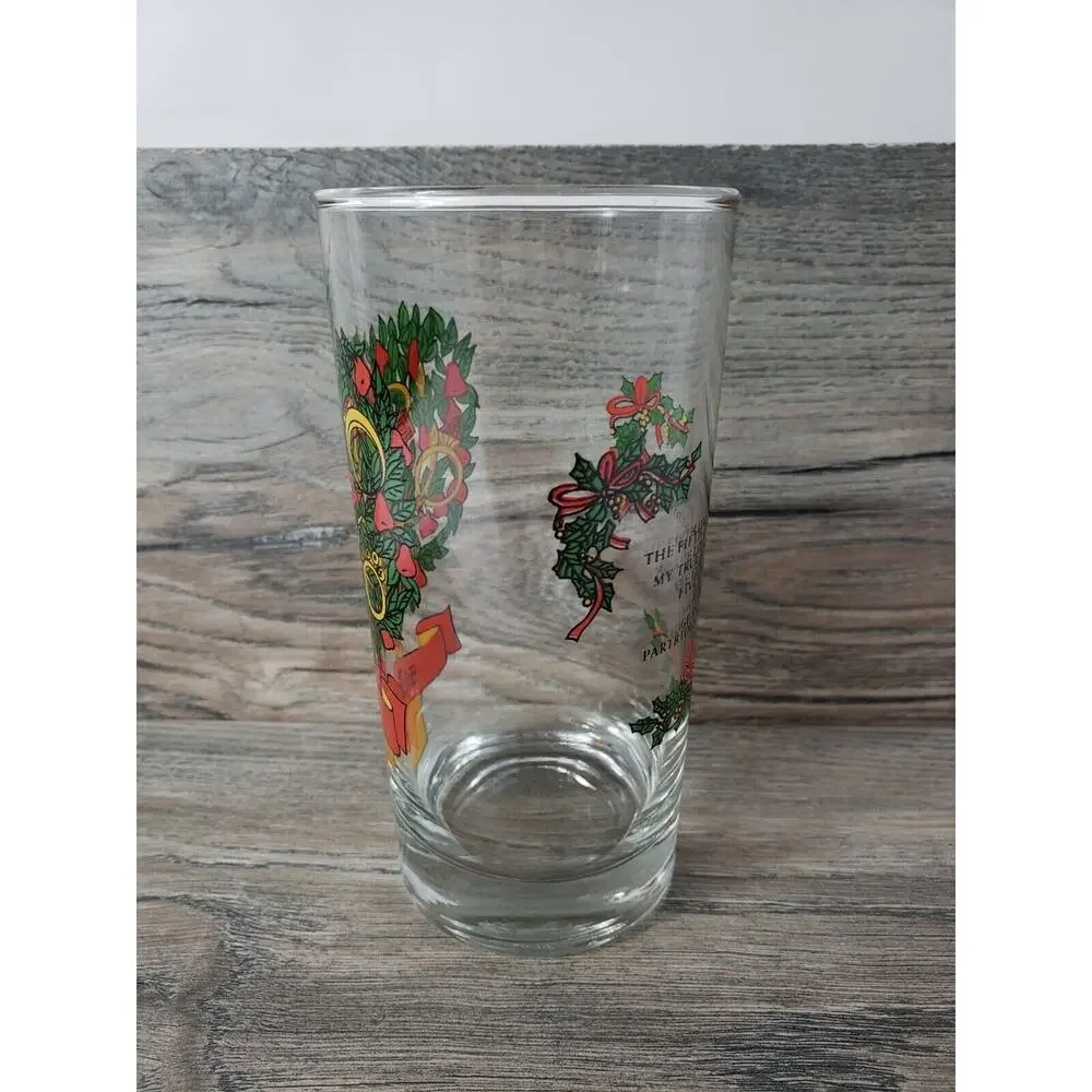 Twelve Days of Christmas by Indiana Glass 12 oz Replacement Glass Day 5